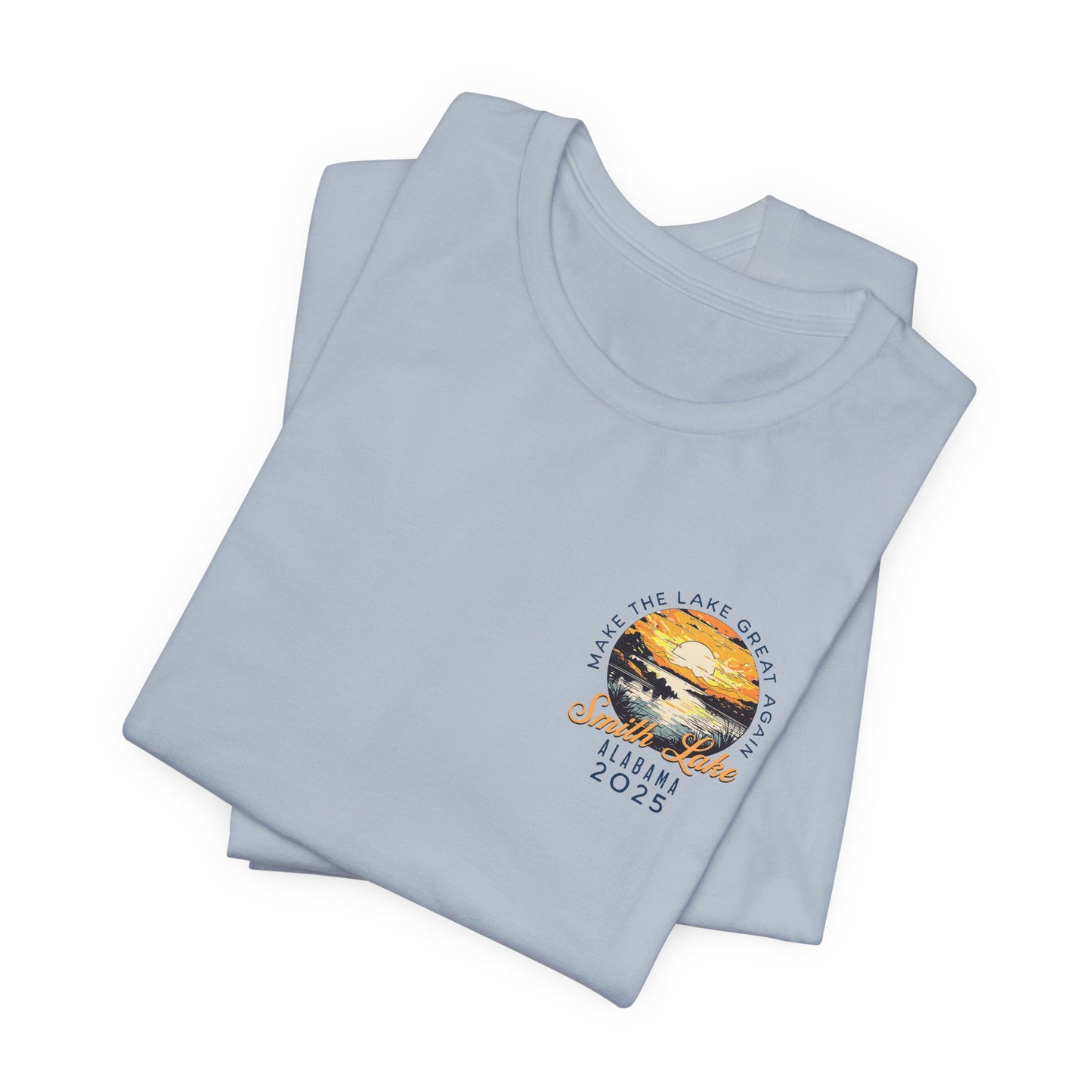 Smith Lake Sunset Light Blue T-Shirt