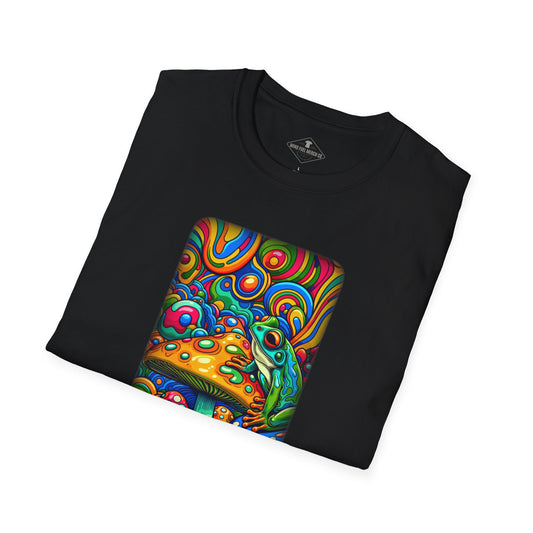 Trippy Frog Black T-Shirt