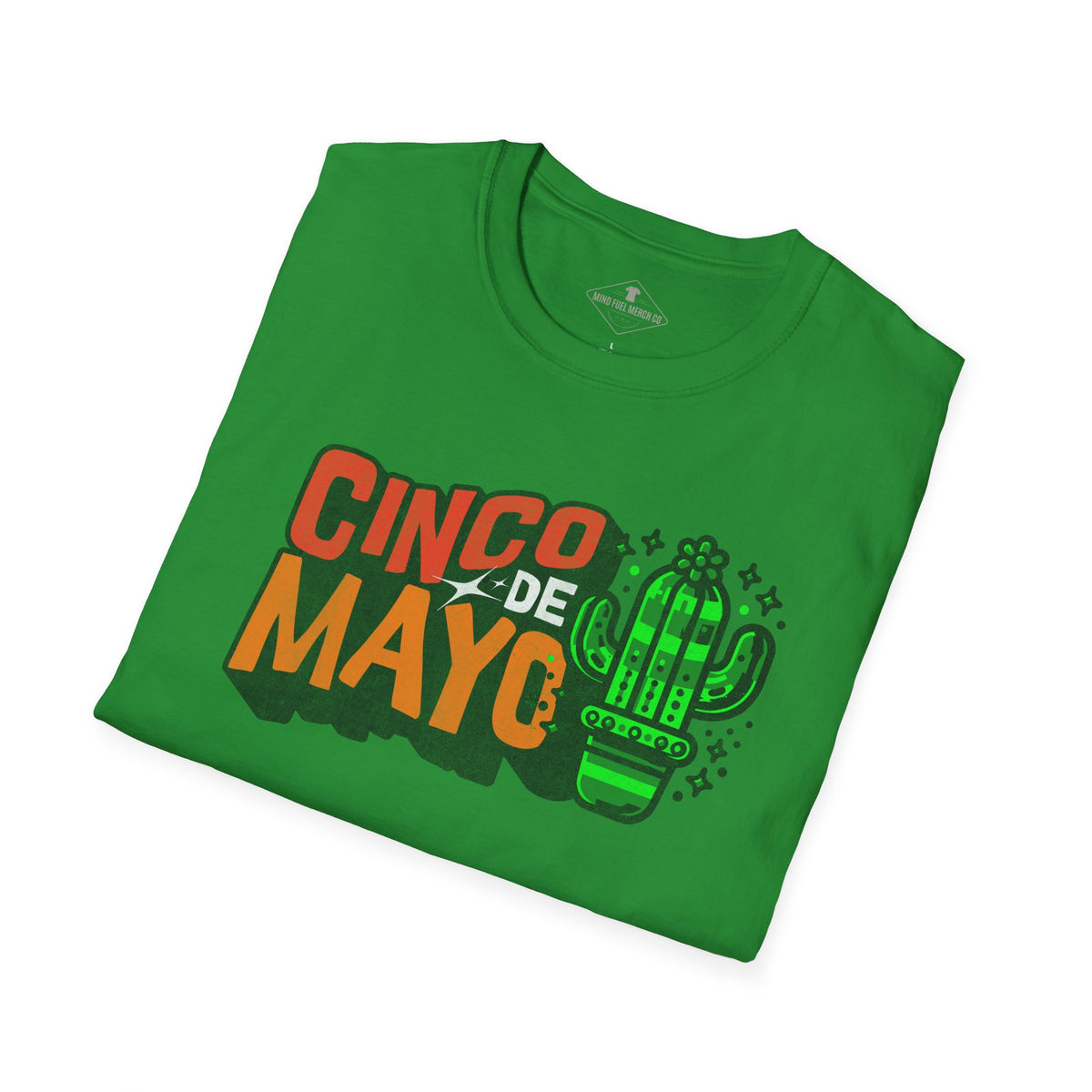 Cinco De Mayo Cactus Kelly Green T-Shirt