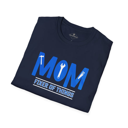 Mom Fixer Of Things Navy Blue T-Shirt
