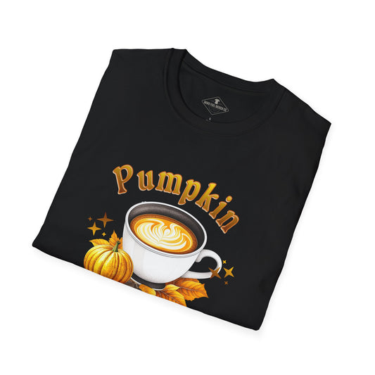 Pumpkin Spice Fall Black T-Shirt