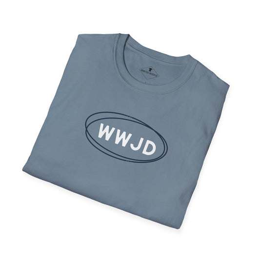 WWJD Slate Blue T-Shirt