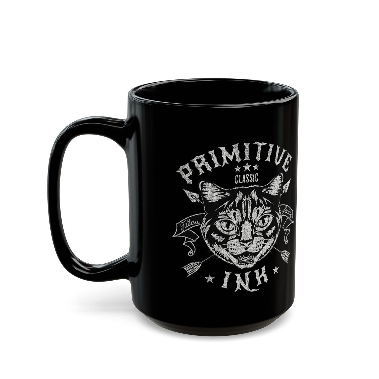 Primitive Ink Tattoo Society Black Mug