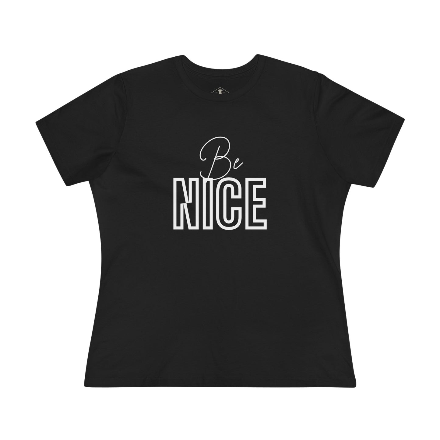 Be Nice Black Womens T-Shirt