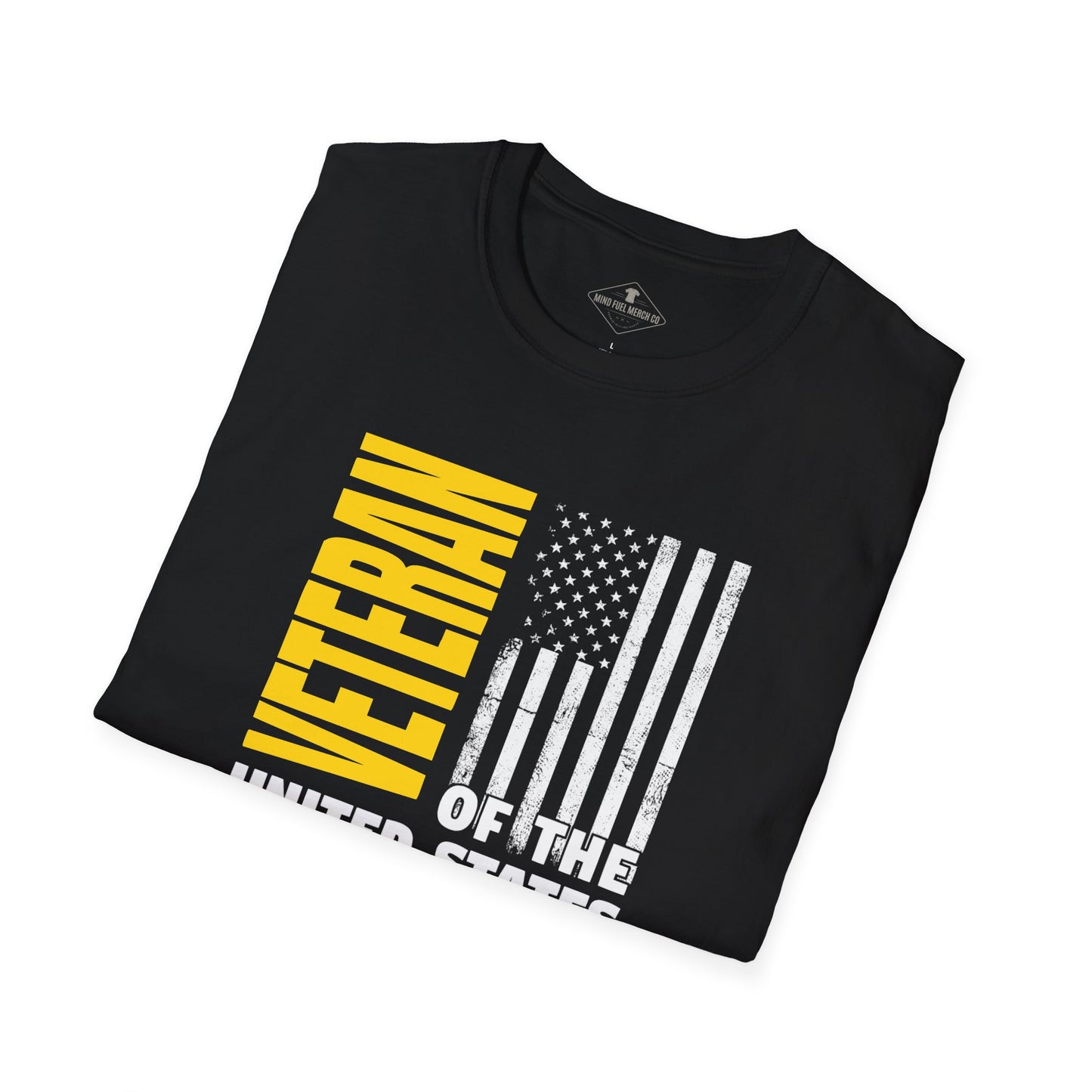 US Army Veteran Flag Black T-Shirt
