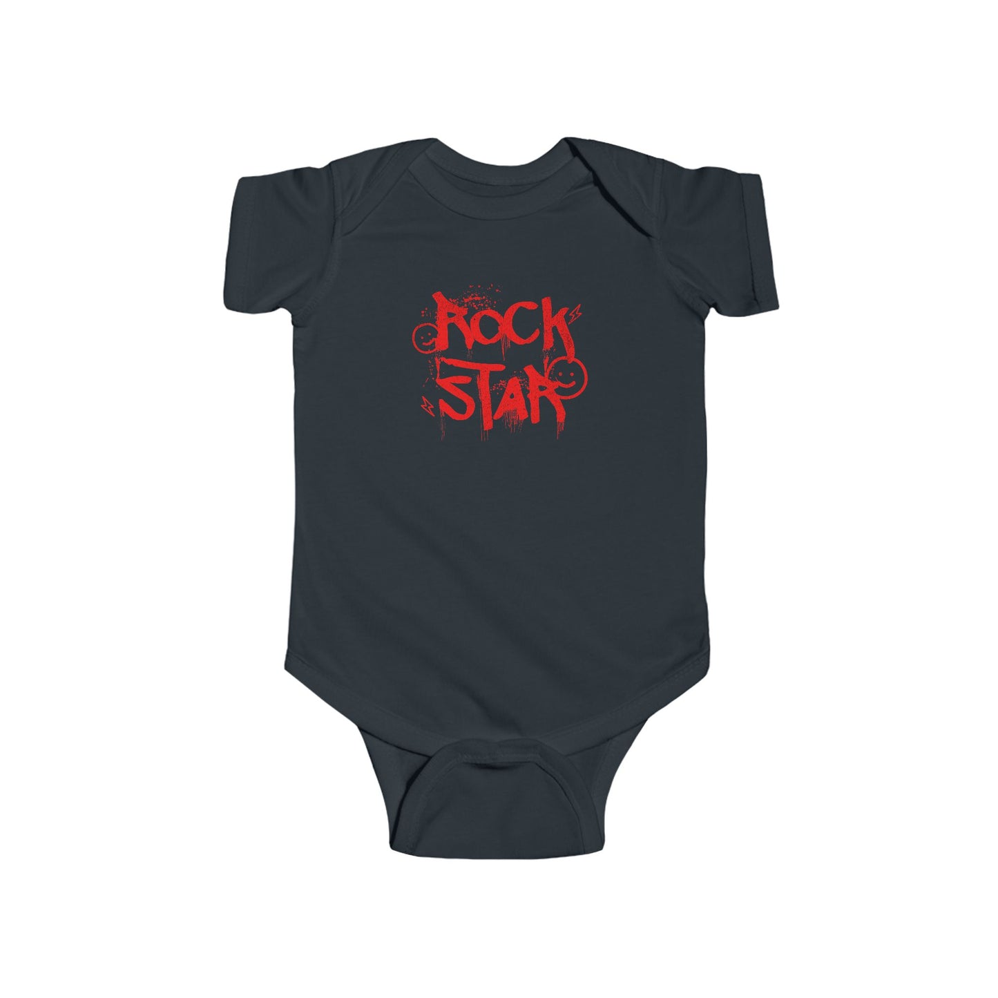Rock Star Black Baby Onesie
