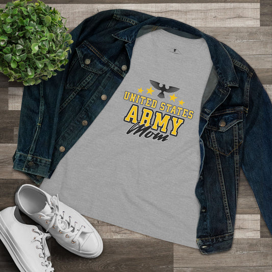 US Army Mom Grey Womens T-Shirt