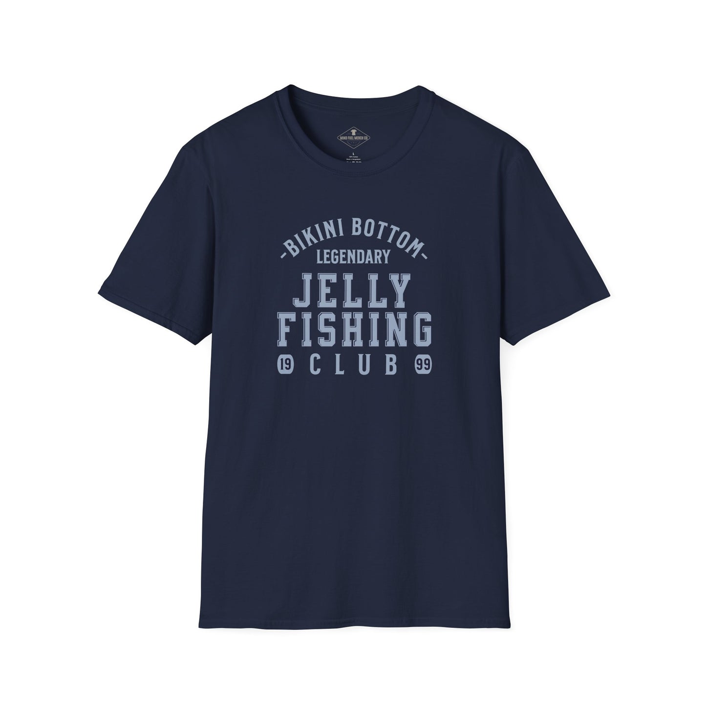 Bikini Bottom Jelly Fishing Club Navy Blue T-Shirt
