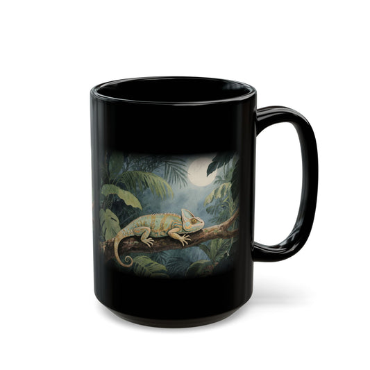 Chameleon Black Mug