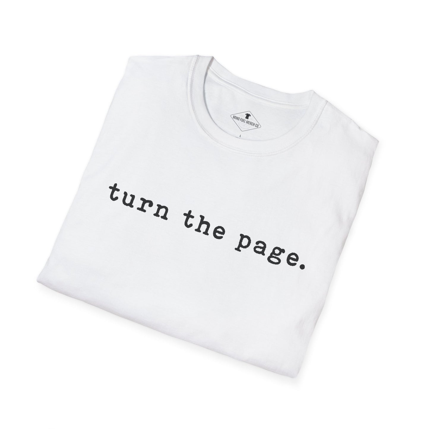 Turn The Page White T-Shirt