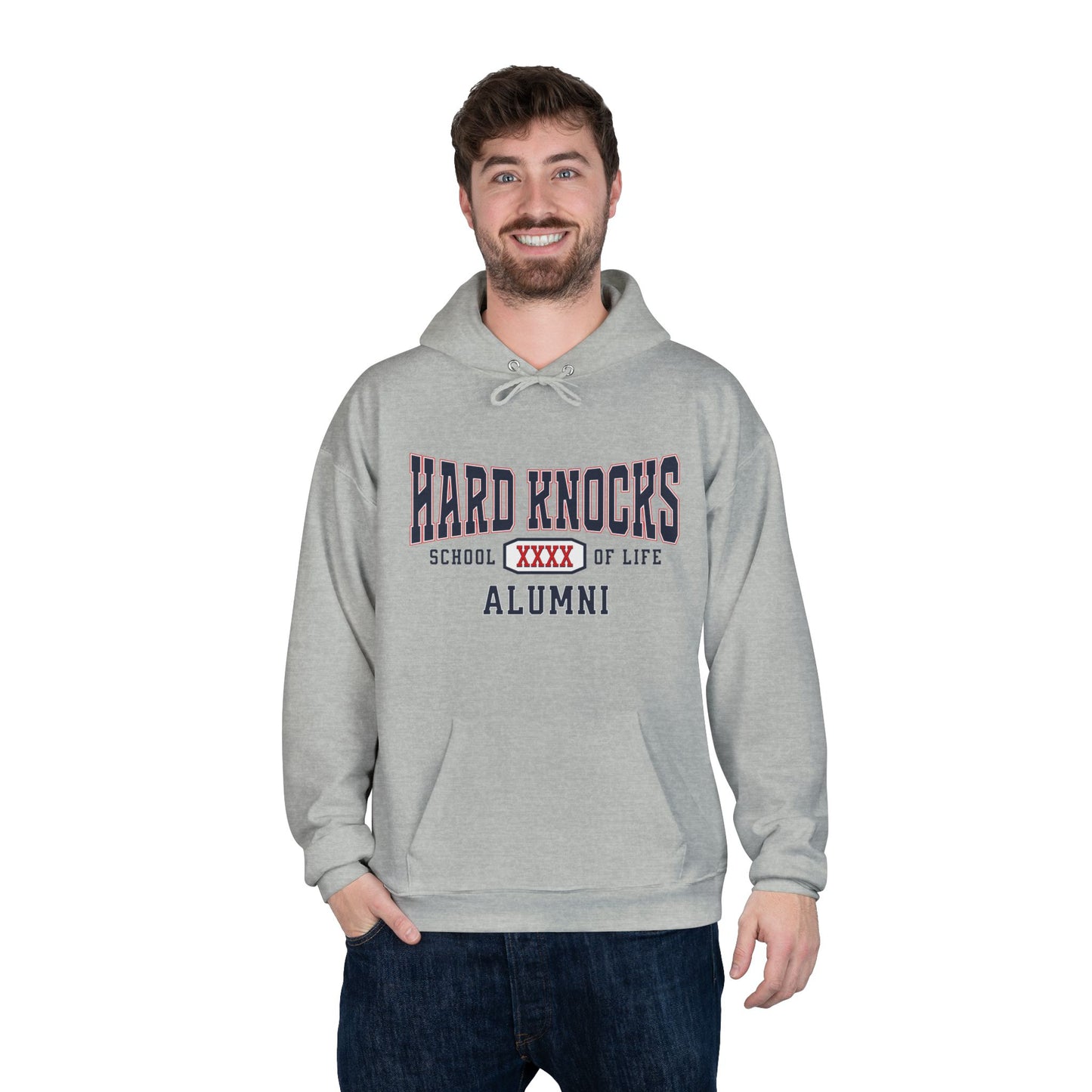 Hard Knocks School of Life Grey Hoodie