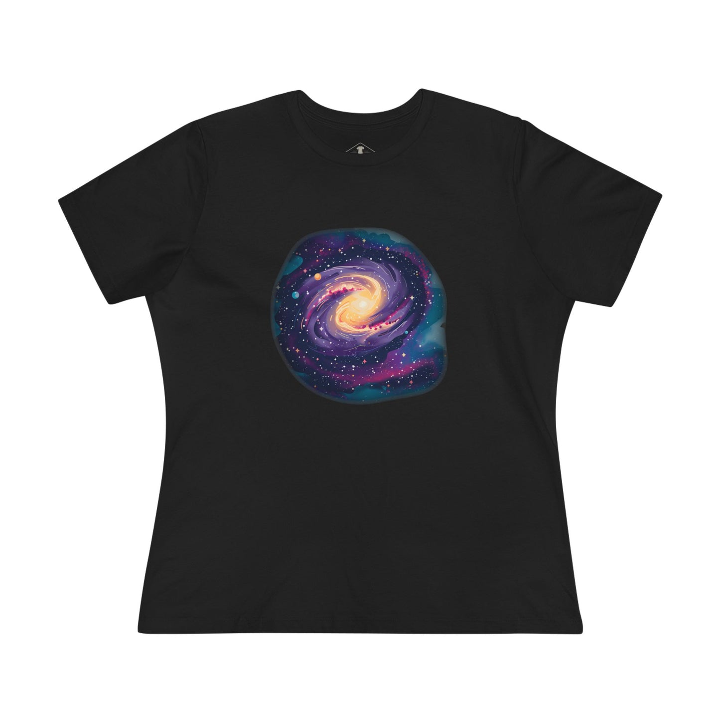 Space Galaxy Black Womens T-Shirt