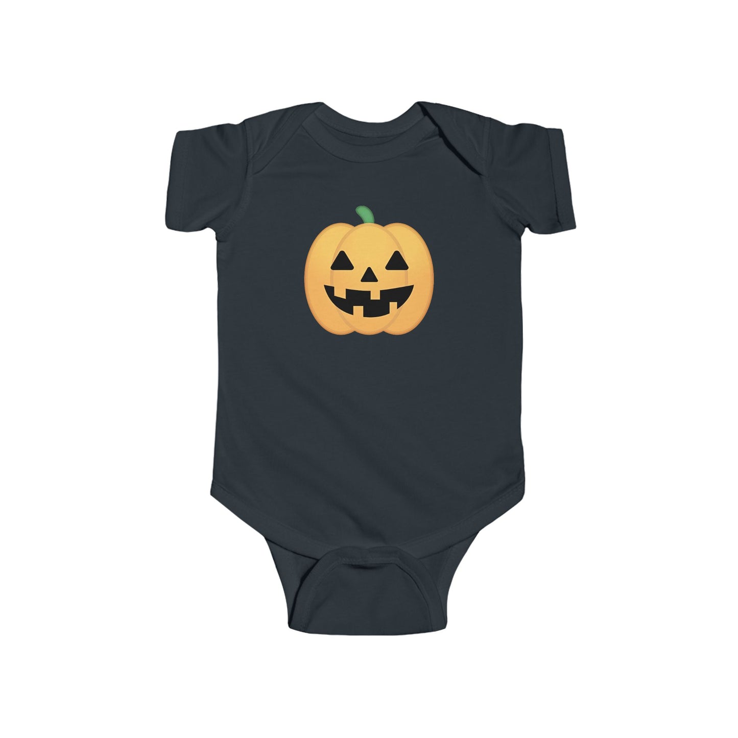 Halloween Pumpkin Black Baby Bodysuit