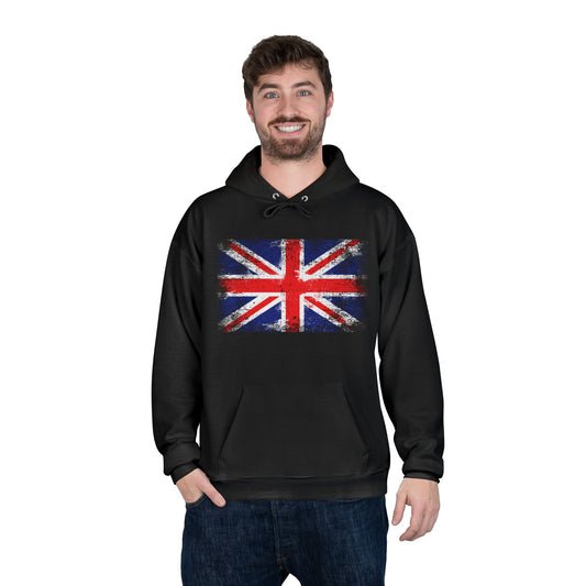 Union Jack UK Flag Black Hoodie