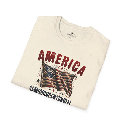 America Flag Semiquincentennial Natural T-Shirt