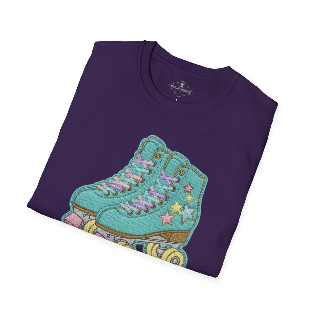 Vintage Roller Skates Purple T-Shirt