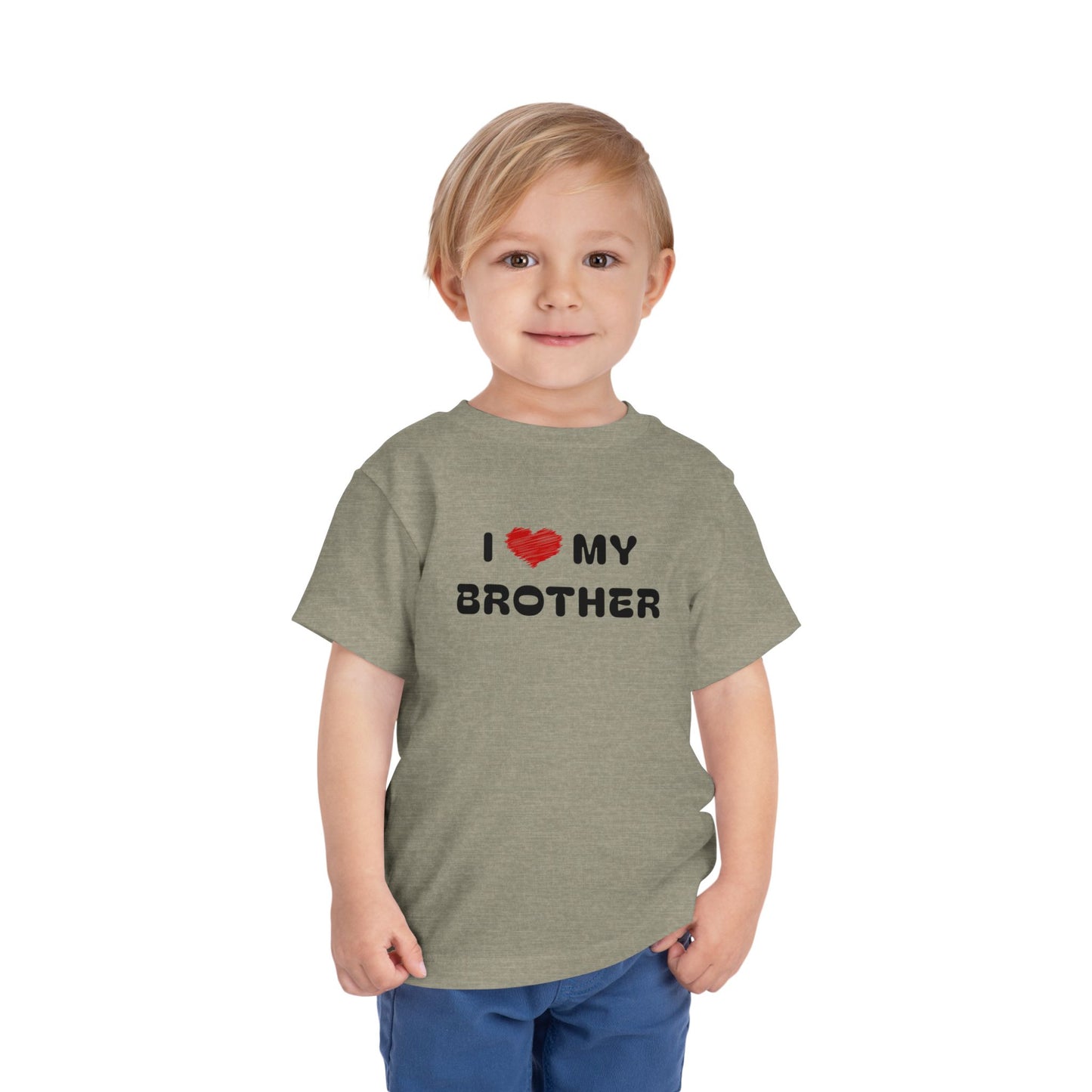 I Love My Brother Grey Toddler T-Shirt