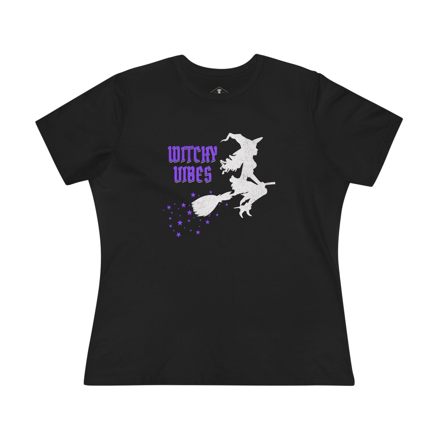 Witchy Vibes Halloween Black Womens T-Shirt