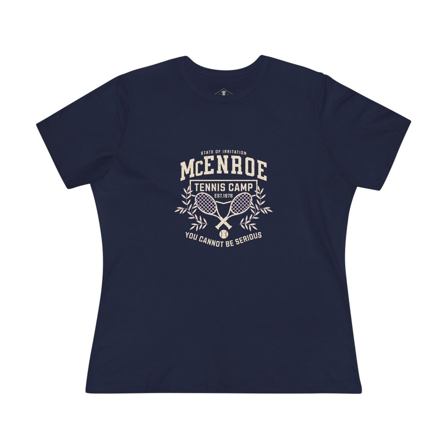 McEnroe Tennis Camp Navy Womens T-Shirt