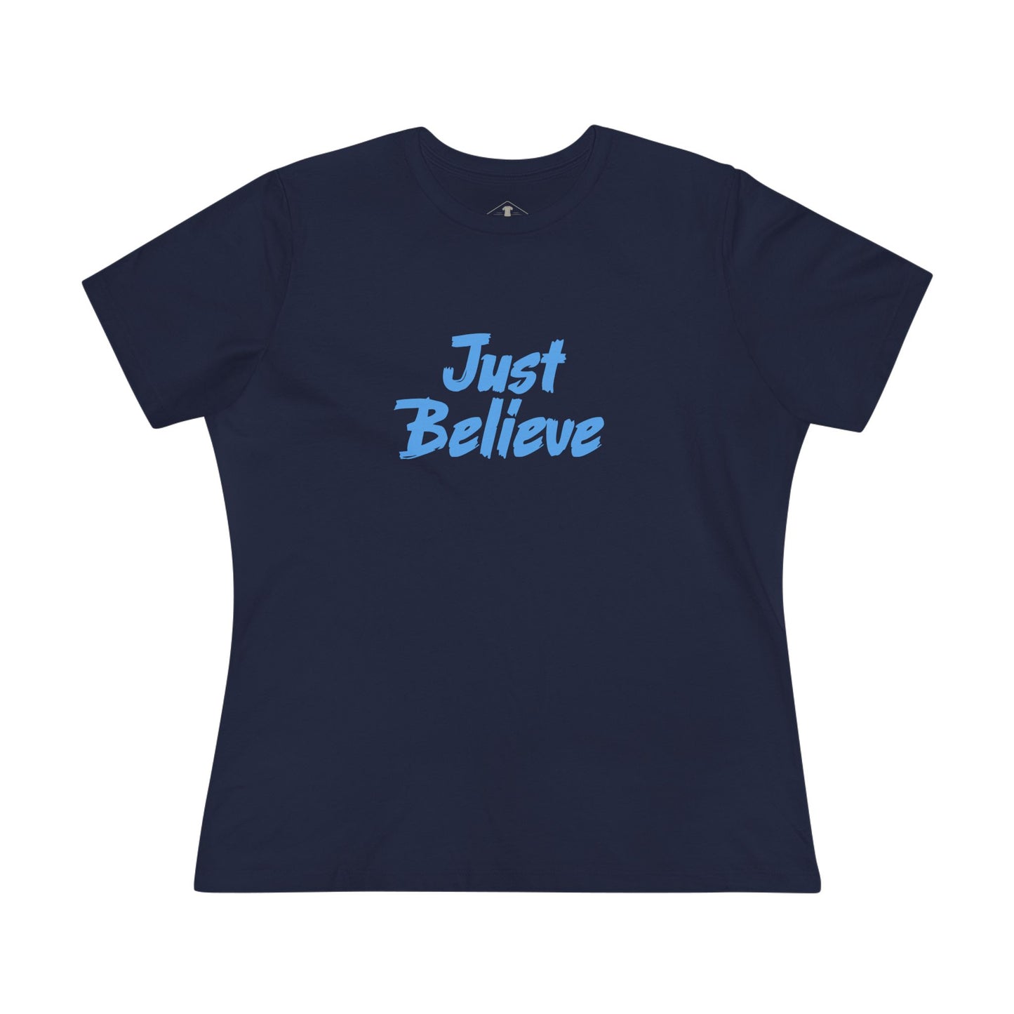 Just Believe Navy Womens T-Shirt