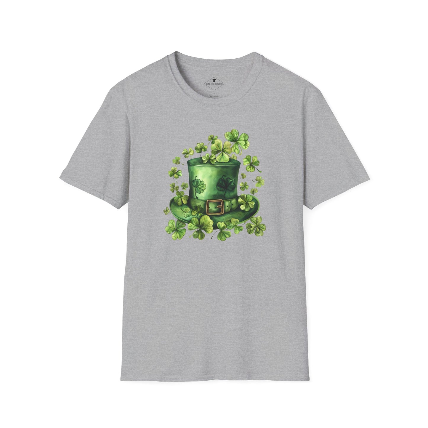 St. Patrick's Day Clover Hat Grey T-Shirt