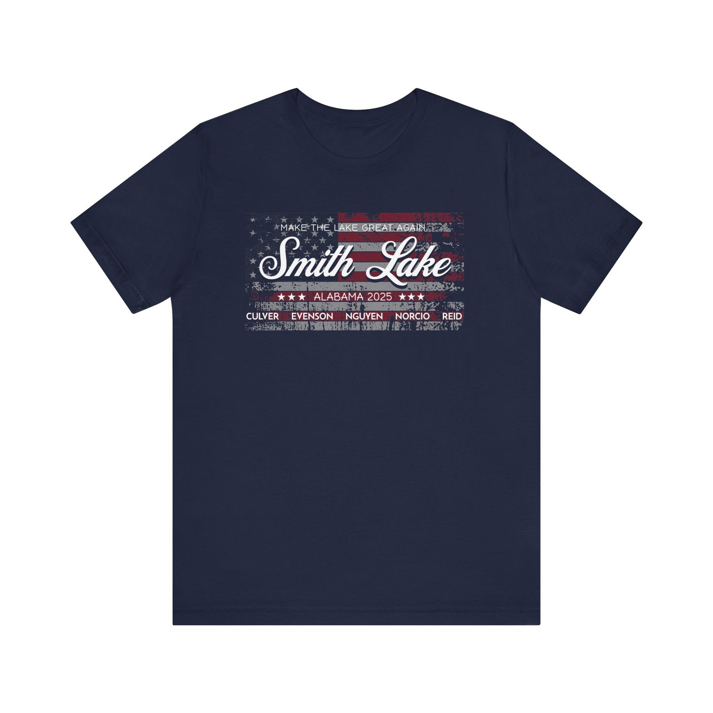 Smith Lake Tattered Flag Navy T-Shirt