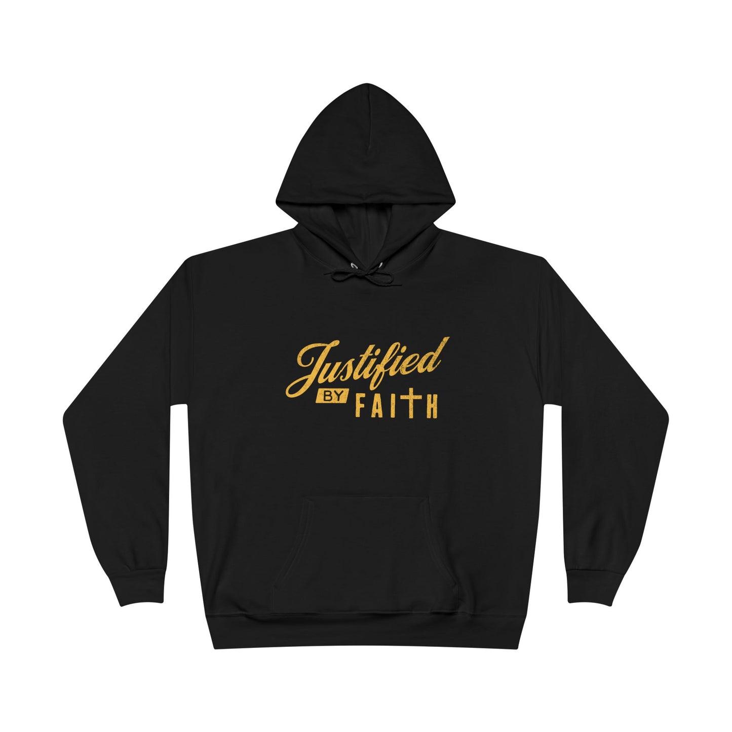Justified By Faith Black Hoodie