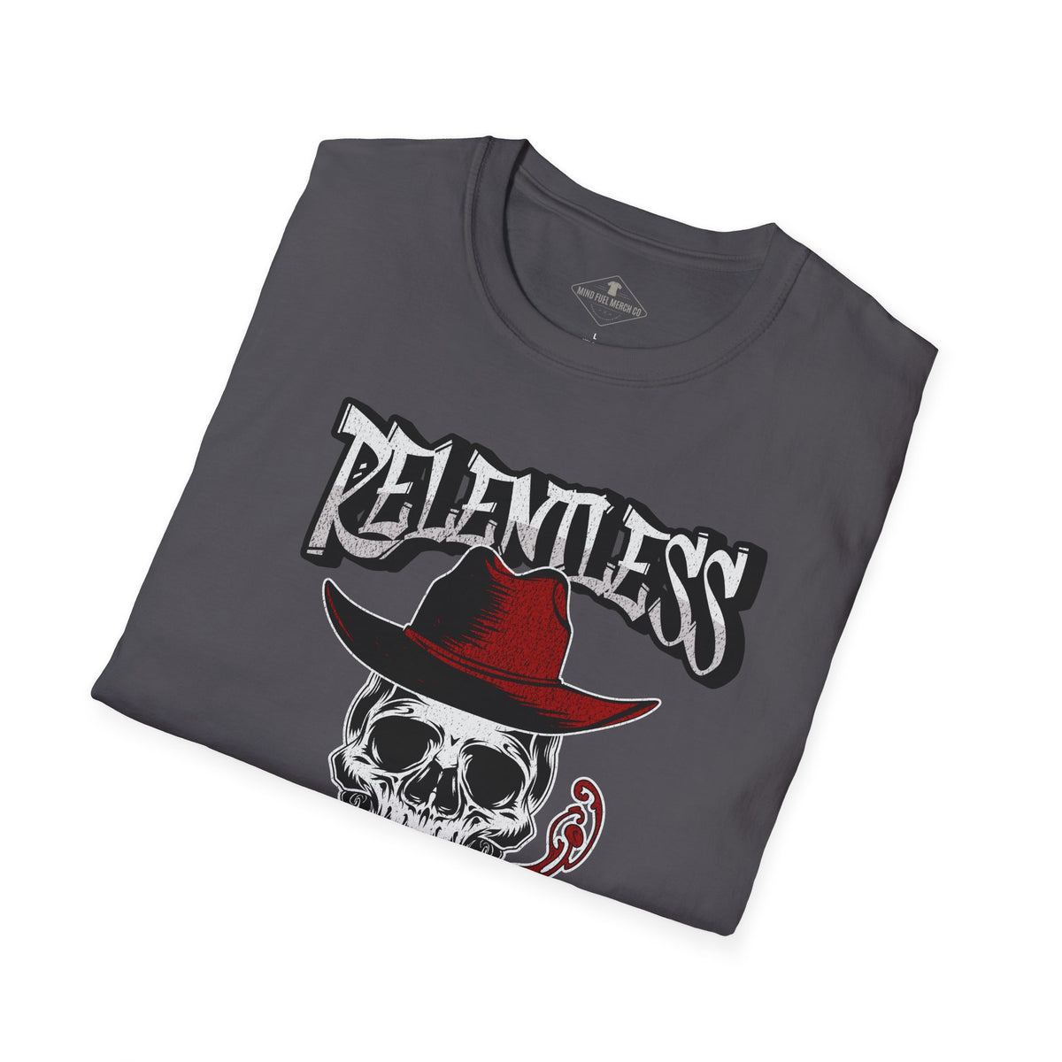 Relentless Skull Charcoal T-Shirt