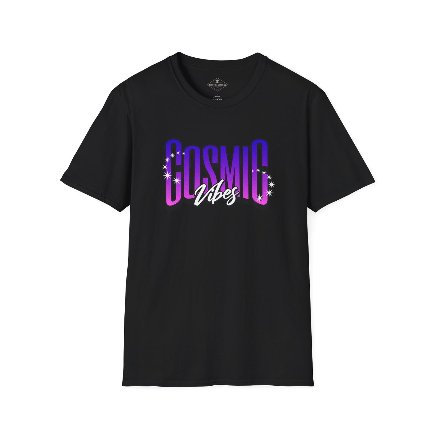 Cosmic Vibes Black T-Shirt