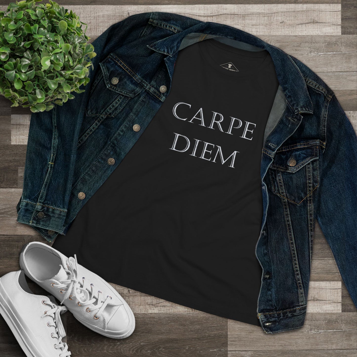Carpe Diem Black Womens T-Shirt