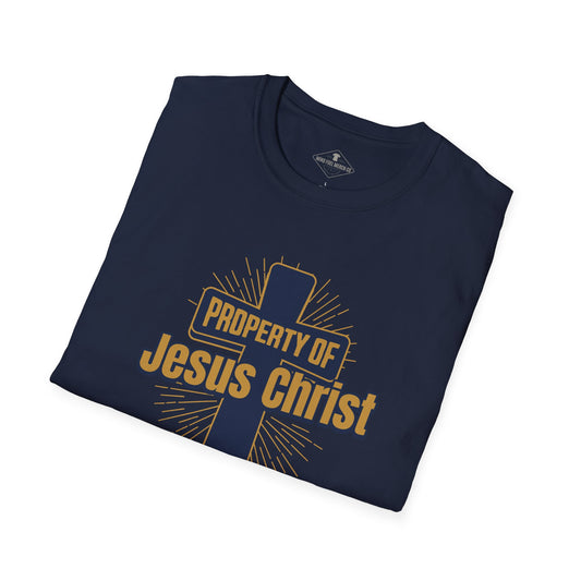 Property Of Jesus Navy Blue T-Shirt