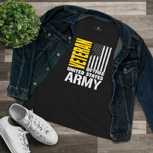 US Army Veteran Black Womens T-Shirt