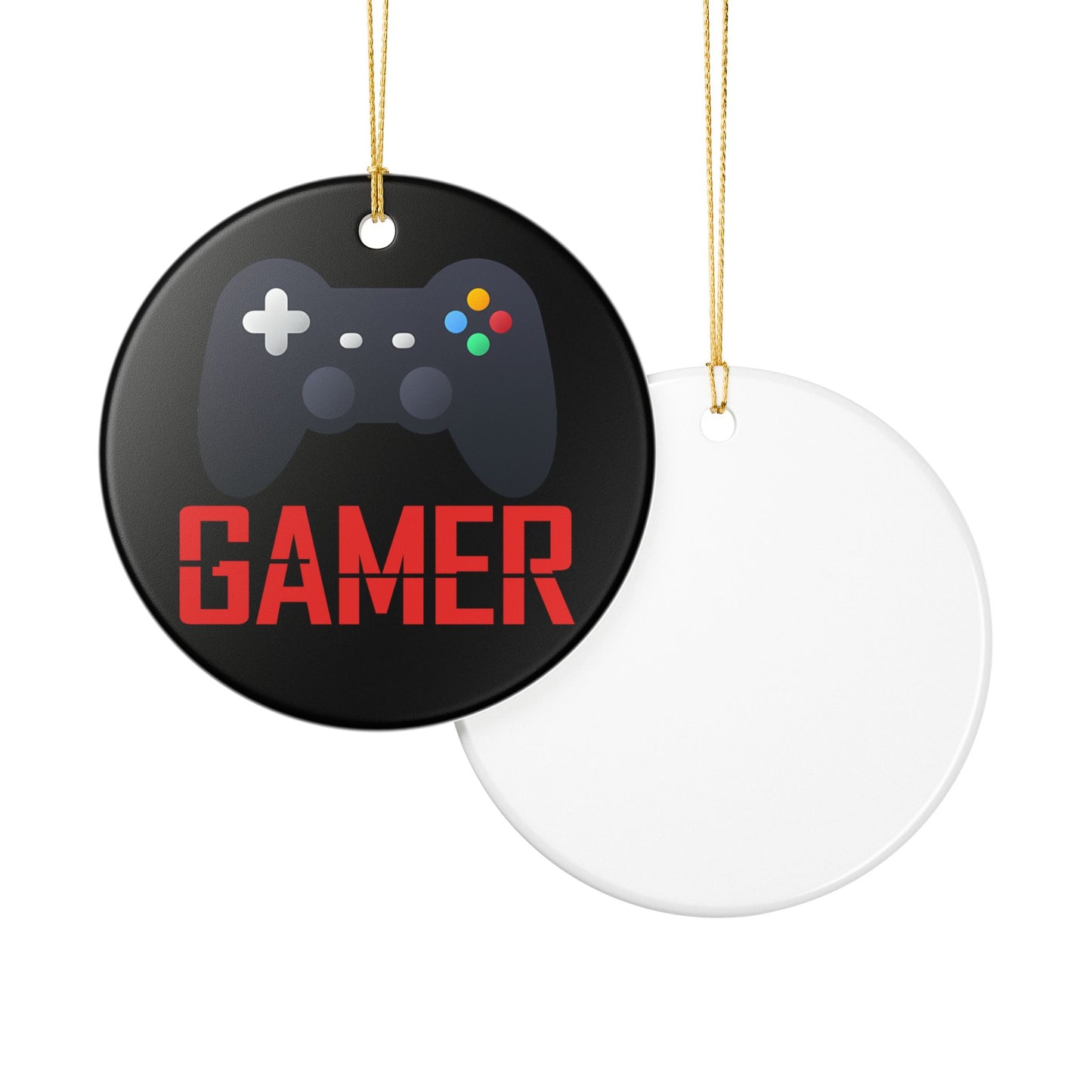 Gamer Ceramic Christmas Tree Ornament