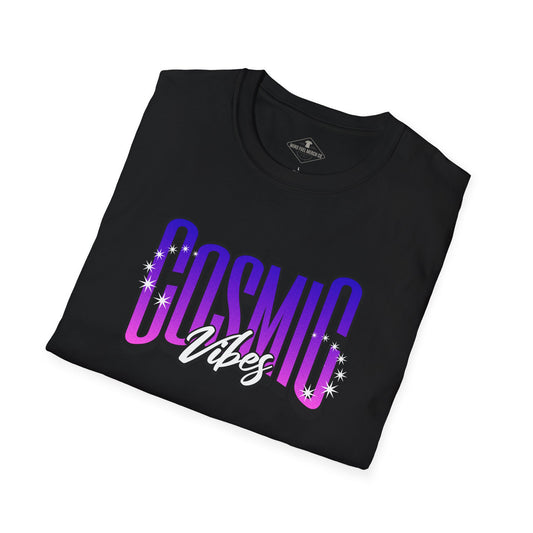 Cosmic Vibes Black T-Shirt