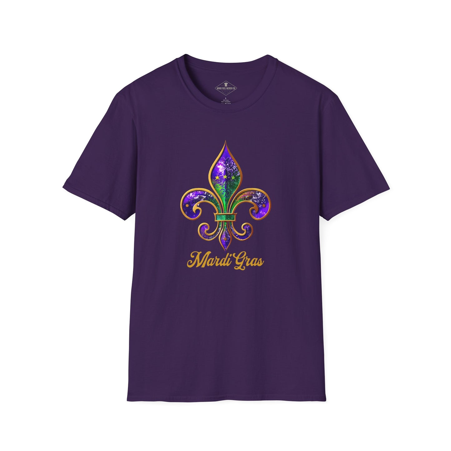 Mardi Gras Fleur De Lis Purple T-Shirt