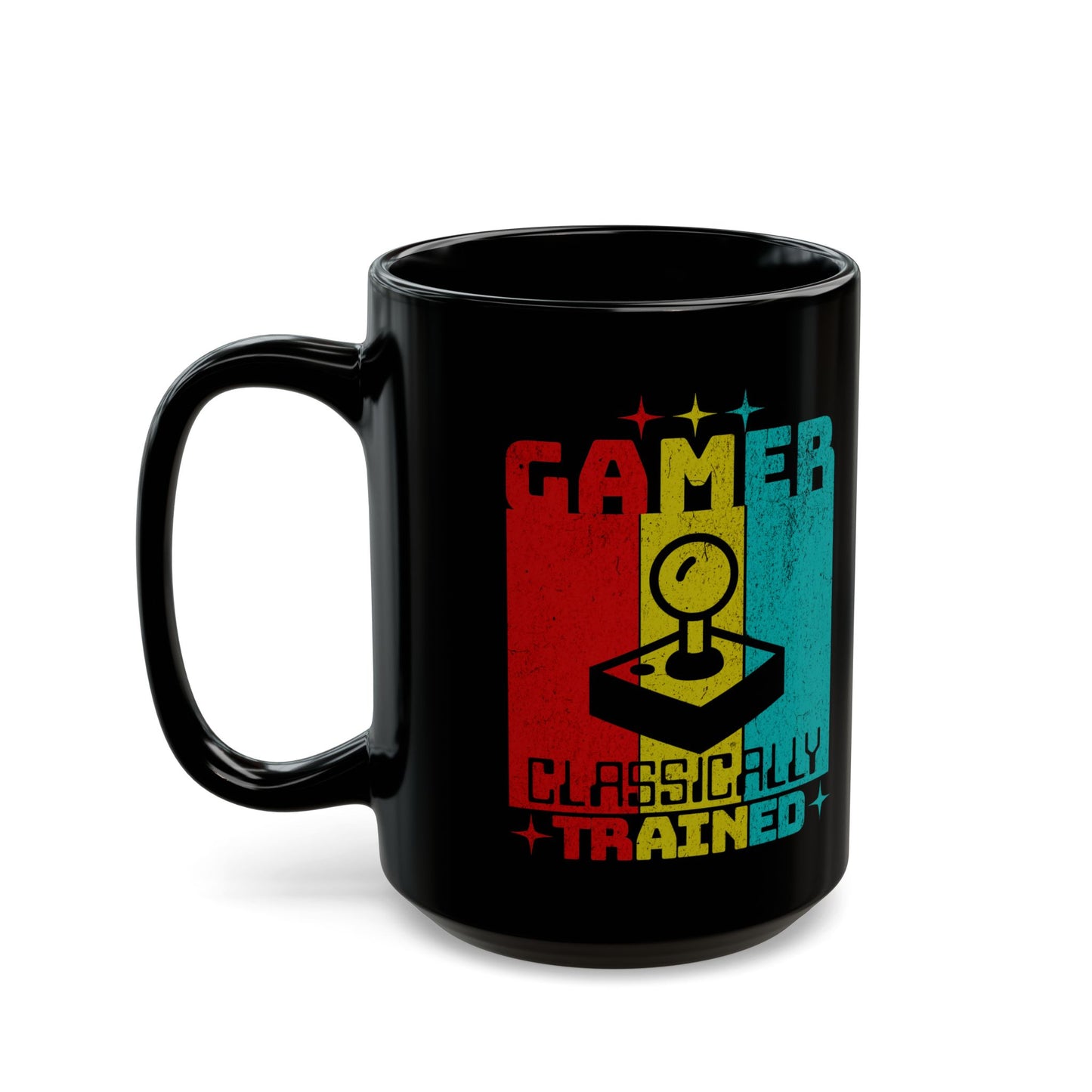 Classically Trained Gamer Black Mug