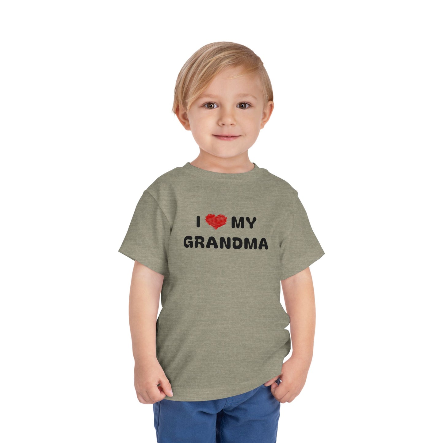 I Love My Grandma Grey Toddler T-Shirt