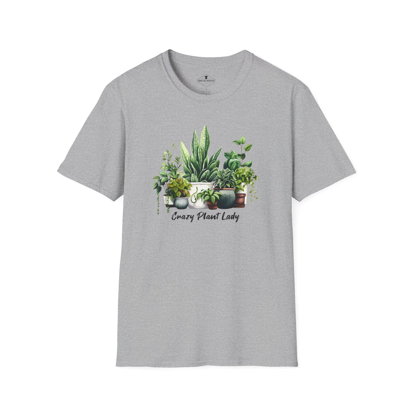 Crazy Plant Lady Grey T-Shirt