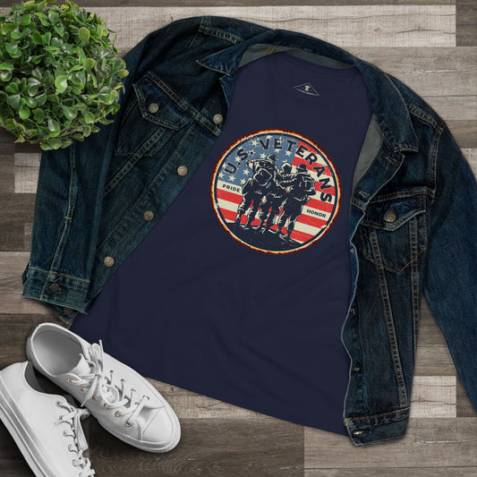 US Veterans Blue Womens T-Shirt