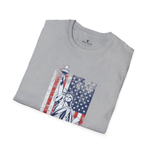 Freedom Flag Grey T-Shirt