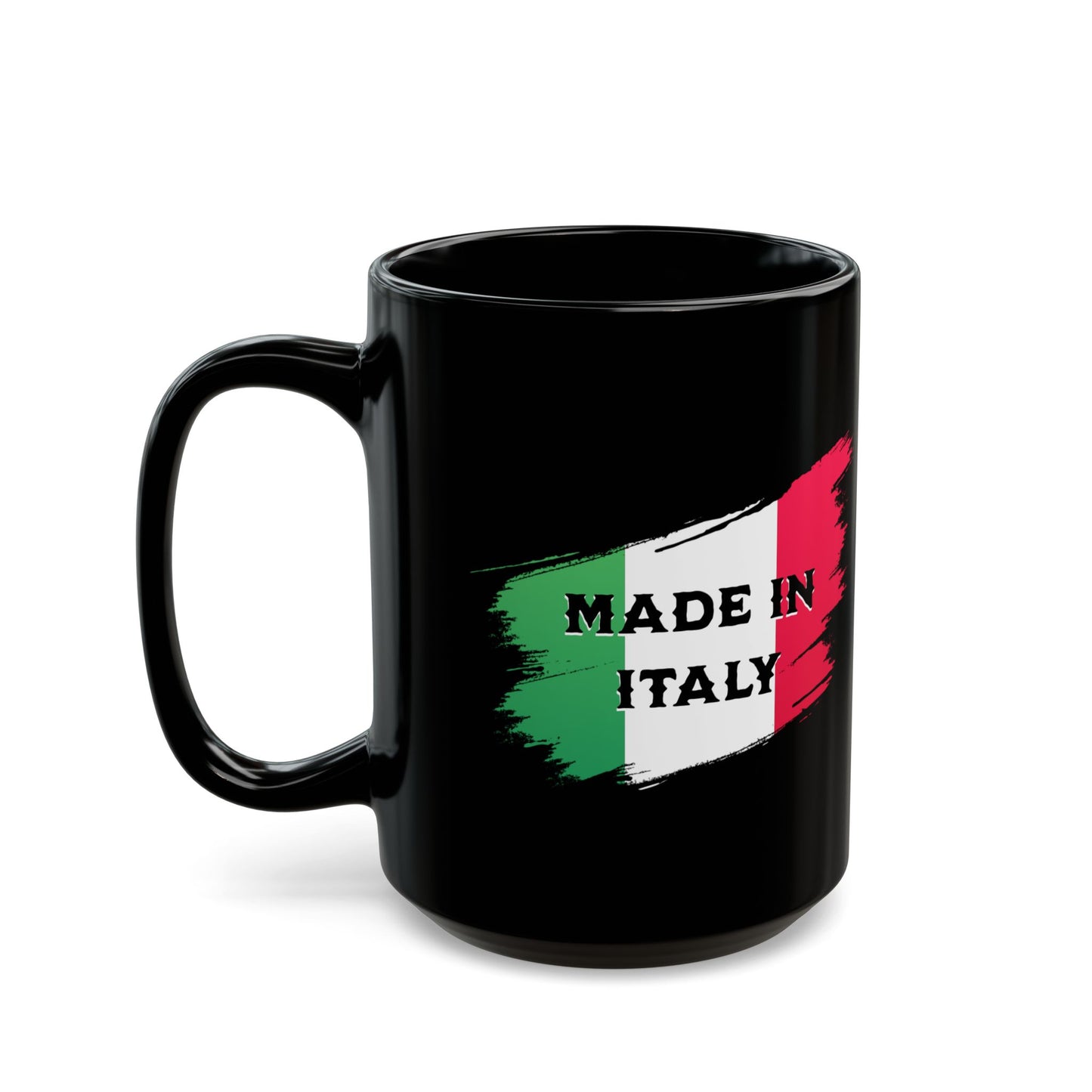Made In Italy Black Mug