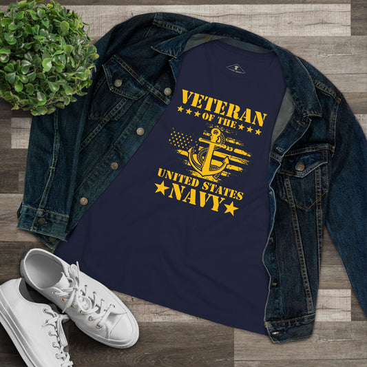 US Navy Veteran Blue Womens T-Shirt