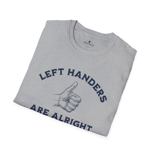 Left Handers Are Alright Grey T-Shirt