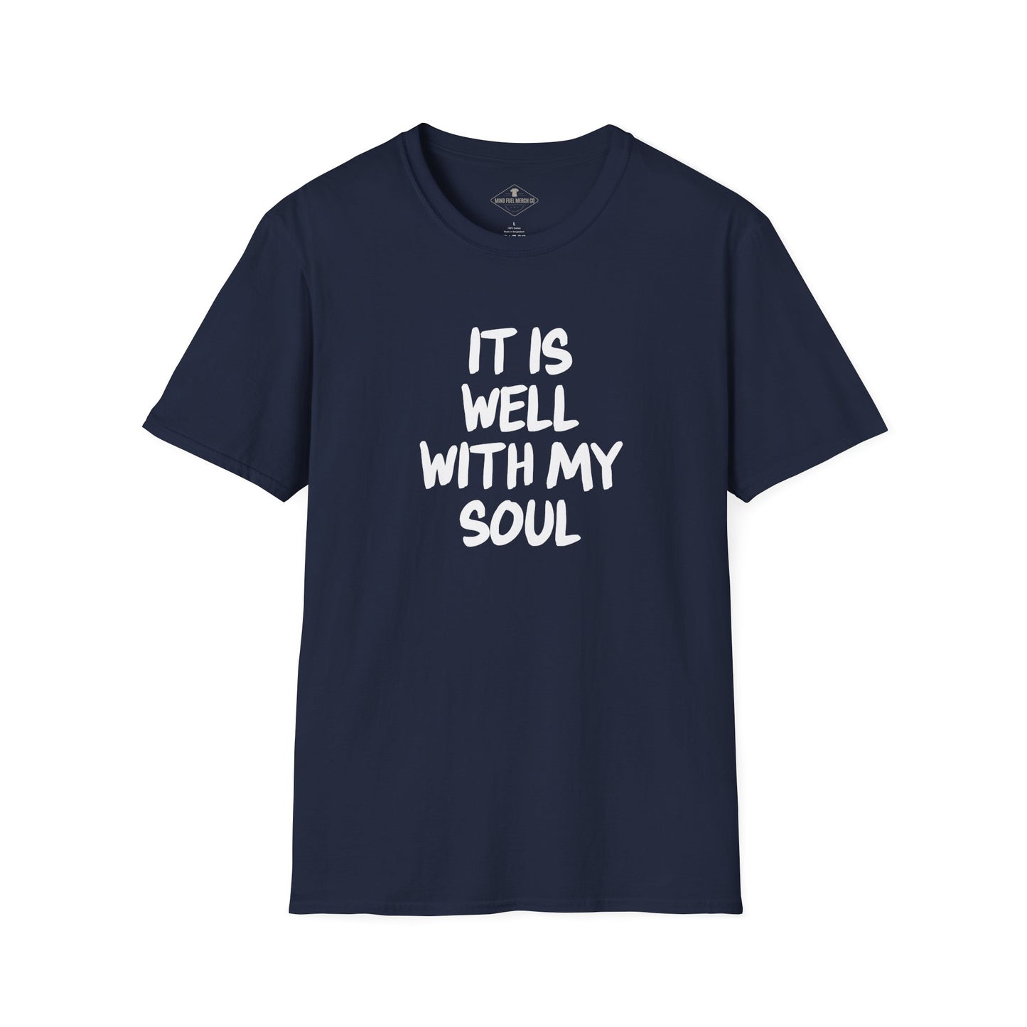 It Is Well With My Soul Navy Blue T-Shirt