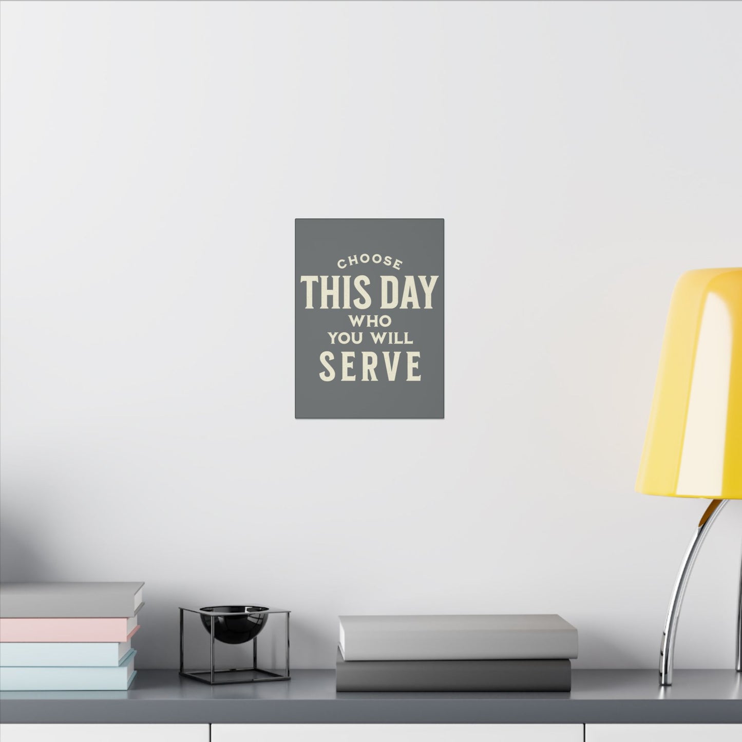 Choose This Day Grey Wall Canvas
