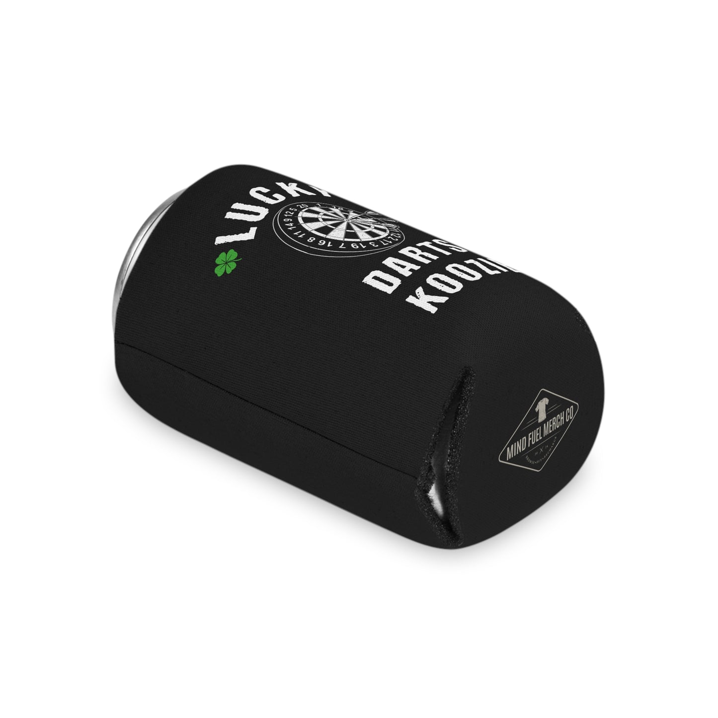 Lucky Darts Black Koozie Can Cooler