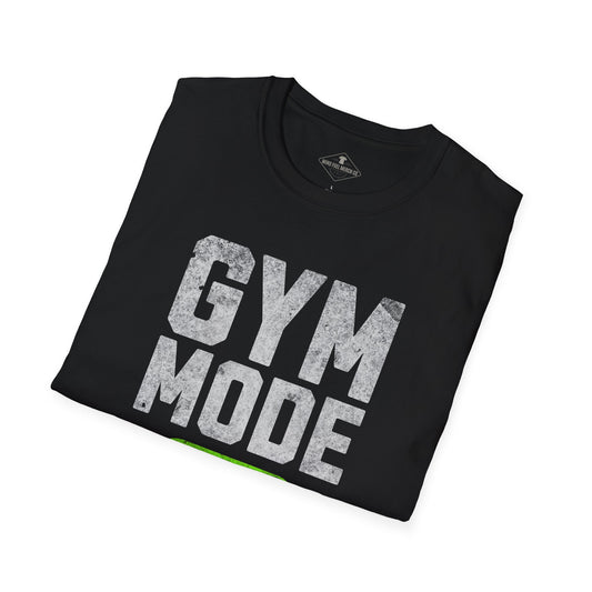 Gym Mode On Black T-Shirt