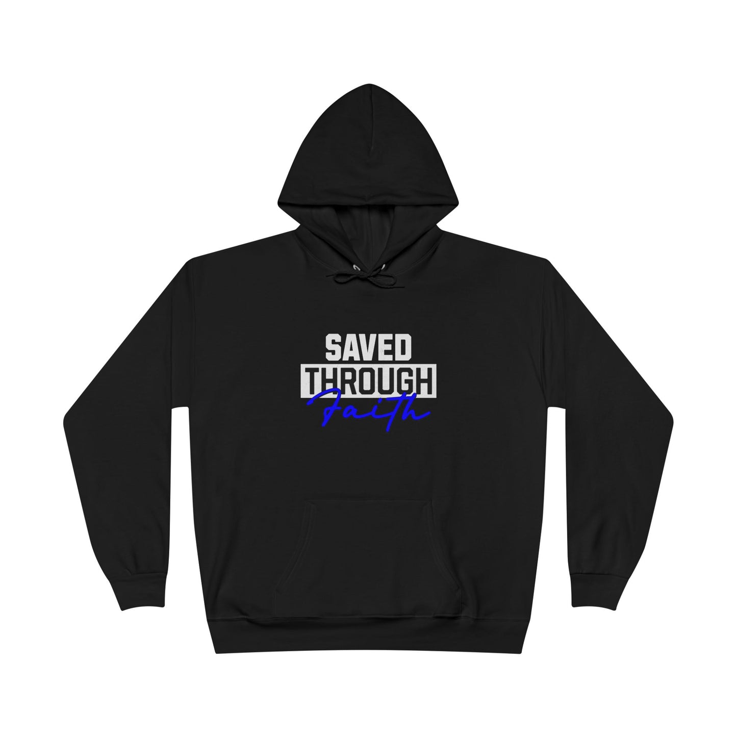 Saved Through Faith Black Hoodie