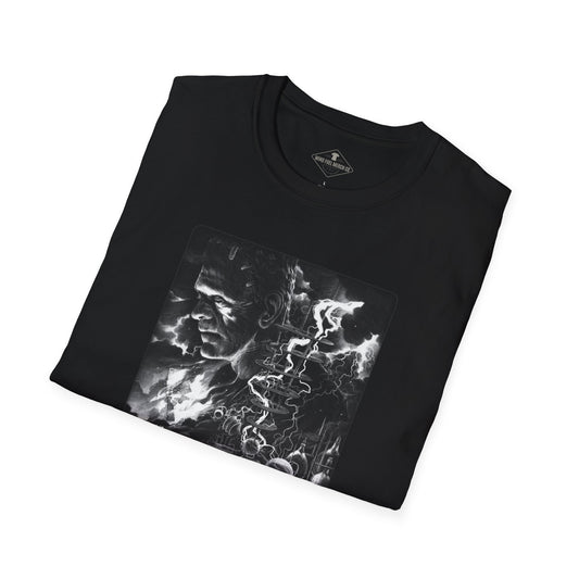 Frankenstein Halloween Black T-Shirt