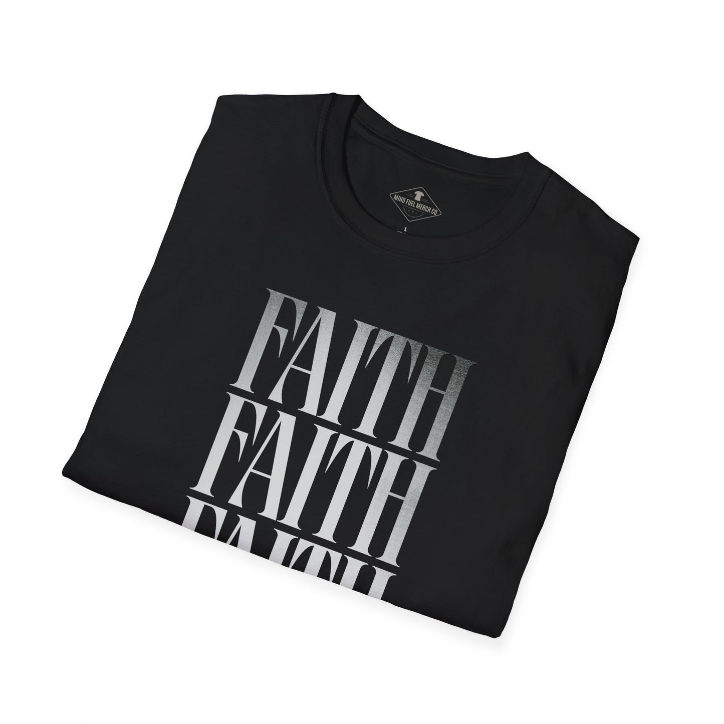 Faith Faded Black T-Shirt